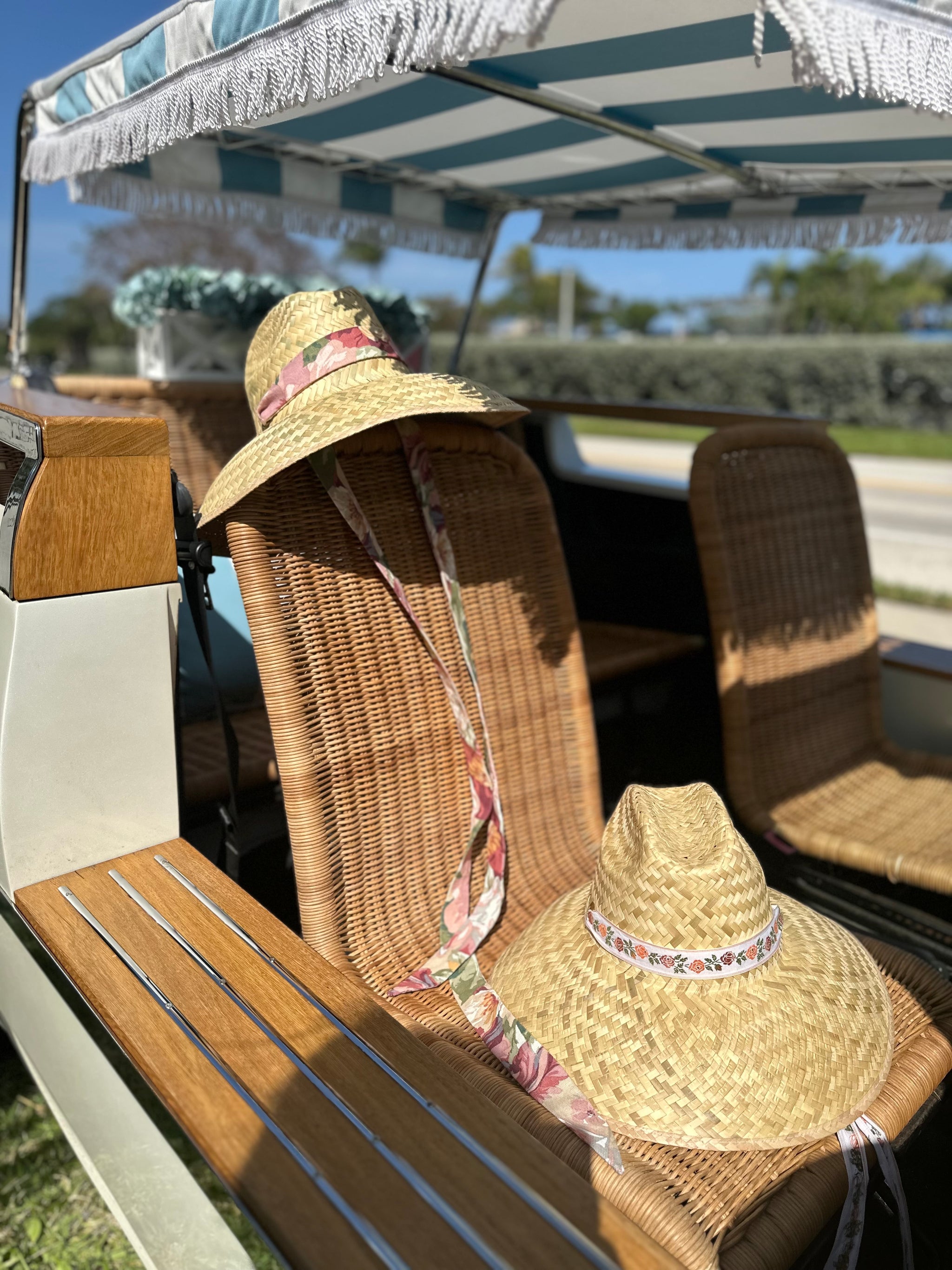Begonia Sun Hat - Long Ivory Grosgrain Ribbon – Sarah Bray Bermuda