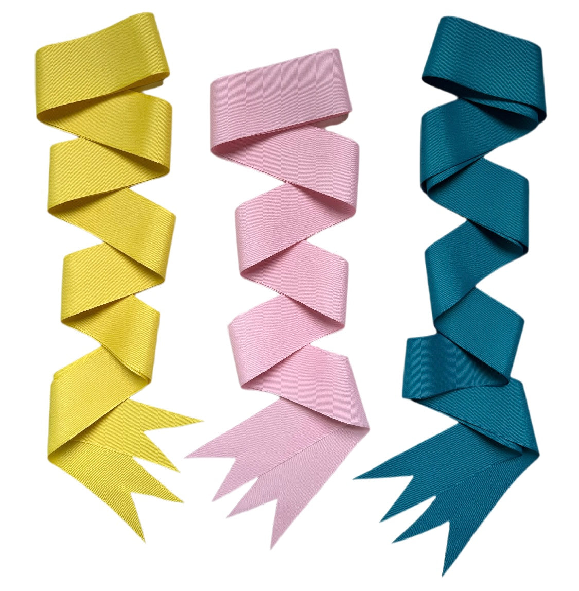 Bright Blue, Pink & Yellow Long Grosgrain Ribbon Pack – Sarah Bray