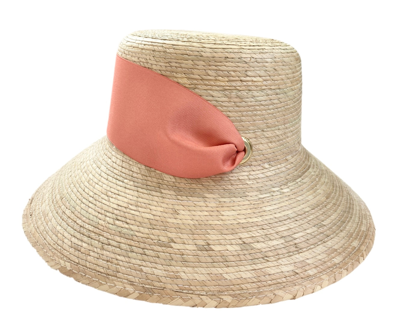 South Beach denim bucket hat in cream