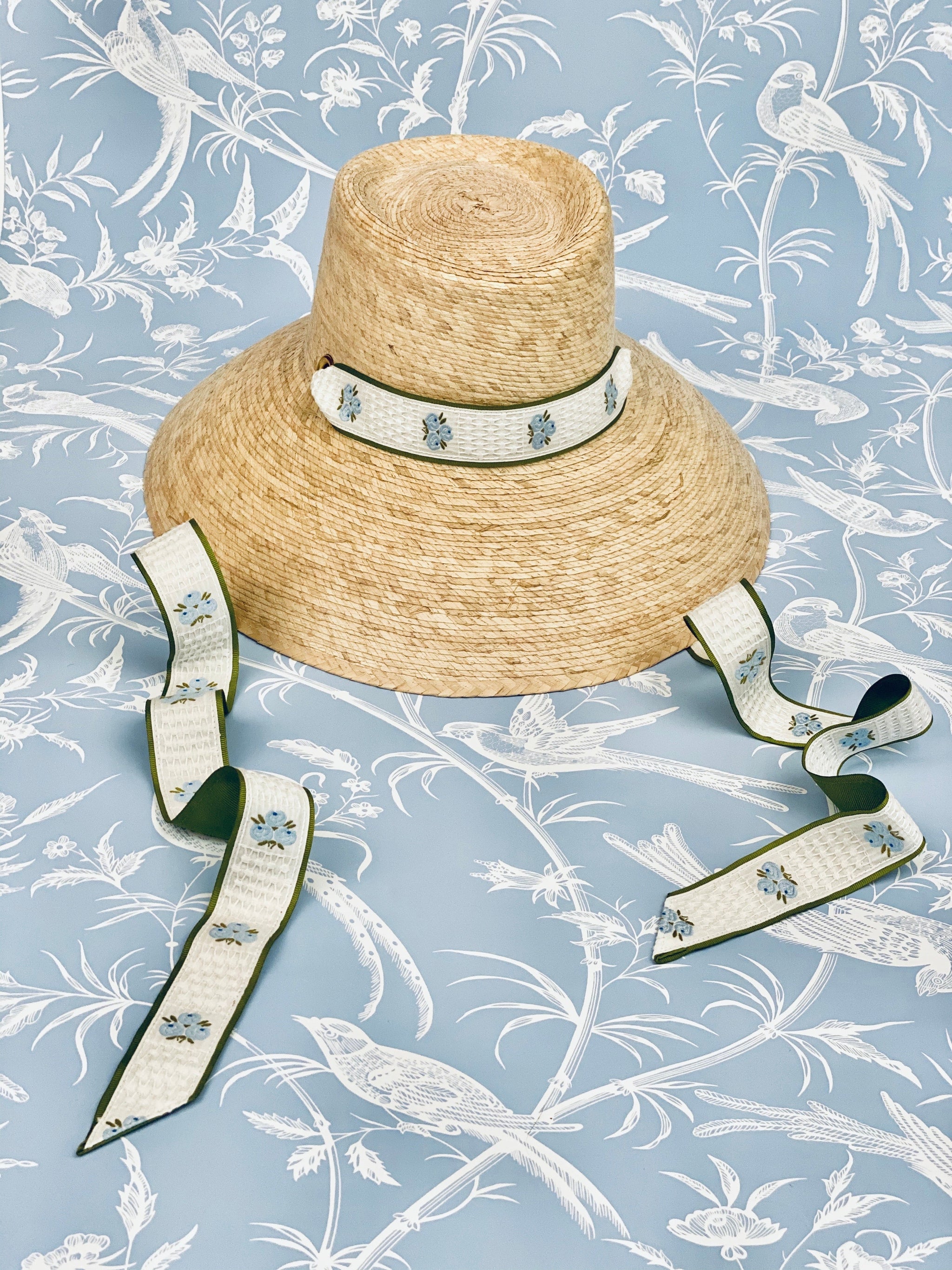 Sarah Bray Bermuda Sun Hat SARAH BRAY BERMUDA Geranium Sun Hat - Long Black Grosgrain  main image 4